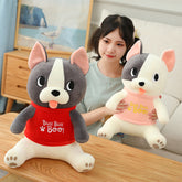 Bulldog plush toy doll